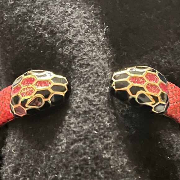 BVLGARI Bulgari Serpenti Forever Open Cuff Bangle Bracelet Snake Serpent Head - Picture 5 of 6